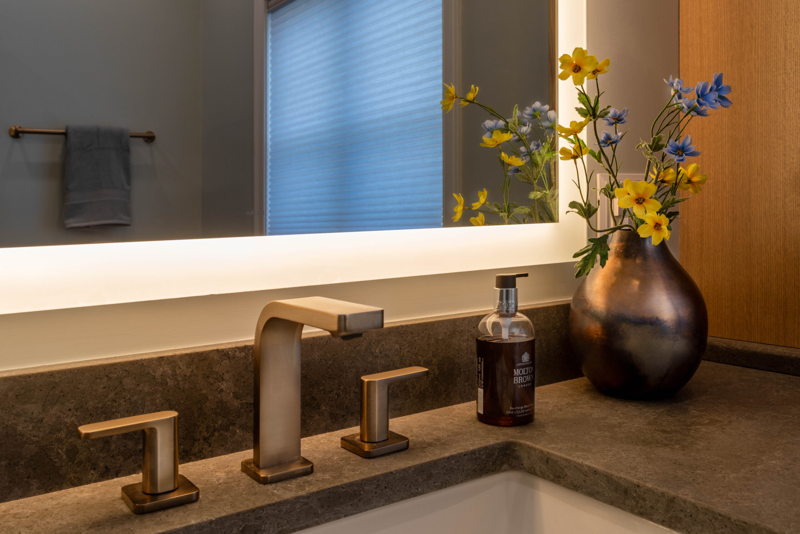 Shower control and bathroom fixtures